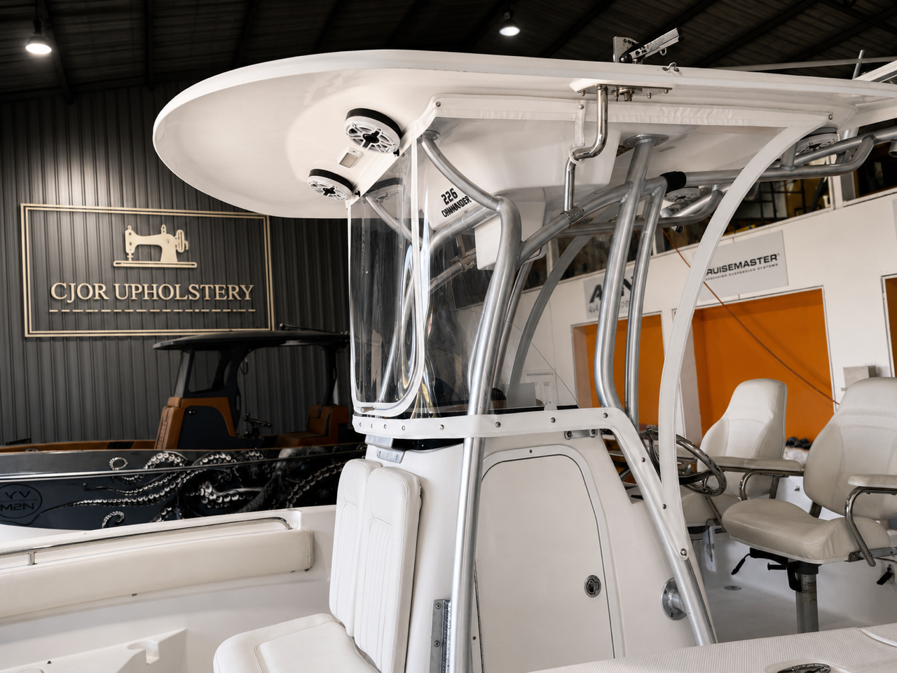 Custom marine clears and boat enclosure by CJOR Upholstery